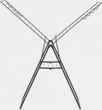 Brabantia HangOn Droogrek 25m - Inklapbaar Wasrek - Matt Black