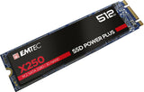 Emtec SSD M.2 Sata X250 512GB Intern