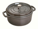 Staub Ronde cocotte 28cm - grafietgrijs