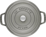 Staub Ronde cocotte 28cm - grafietgrijs