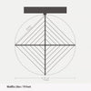 Brabantia Brabantia WallFix Wanddroogrek - met Beschermhoes - 24 m - Metallic Grey