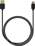 Grabn Go laad+datakabel USB-A USB-C 1m zwart