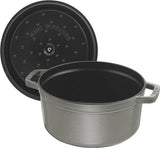 Staub Ronde cocotte 28cm - grafietgrijs