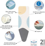 Brabantia Strijkplankhoes C, 124x45cm, PerfectFlow - Spring