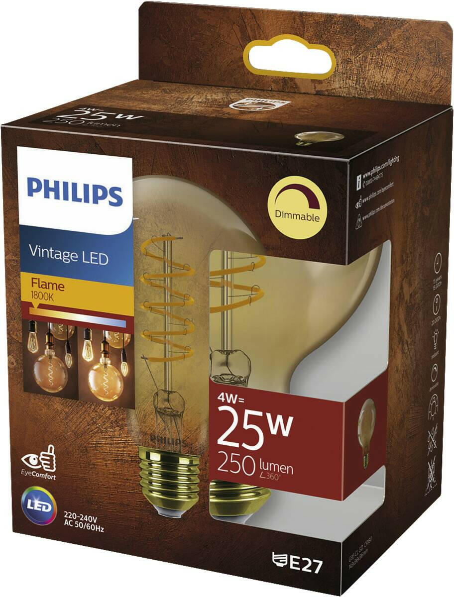 Philips LED classic 25W G93 E27 GOLD SP D SRT4.