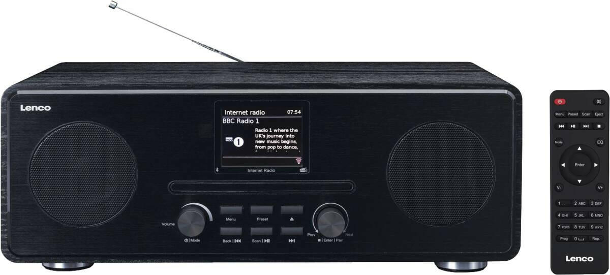 Lenco DIR-260BK zwart.