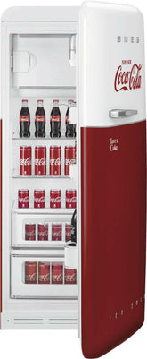 Smeg FAB28RDCC5 50’s Style Coca Cola rood-wit.