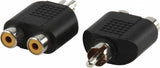 Easyfiks Tulp Adapter RCA Male 2x Contra Female