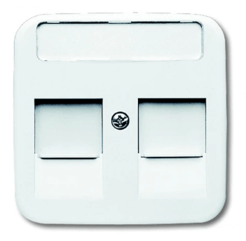 ABB Busch-Jaeger ABB Busch-Jaeger Reflex SI Centraalplaat Modular-Jack Wit
