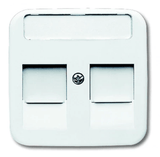 ABB Busch-Jaeger ABB Busch-Jaeger Reflex SI Centraalplaat Modular-Jack Wit