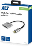 ACT ACT AC7005 USB-C naar 3,5mm jack audio adapter