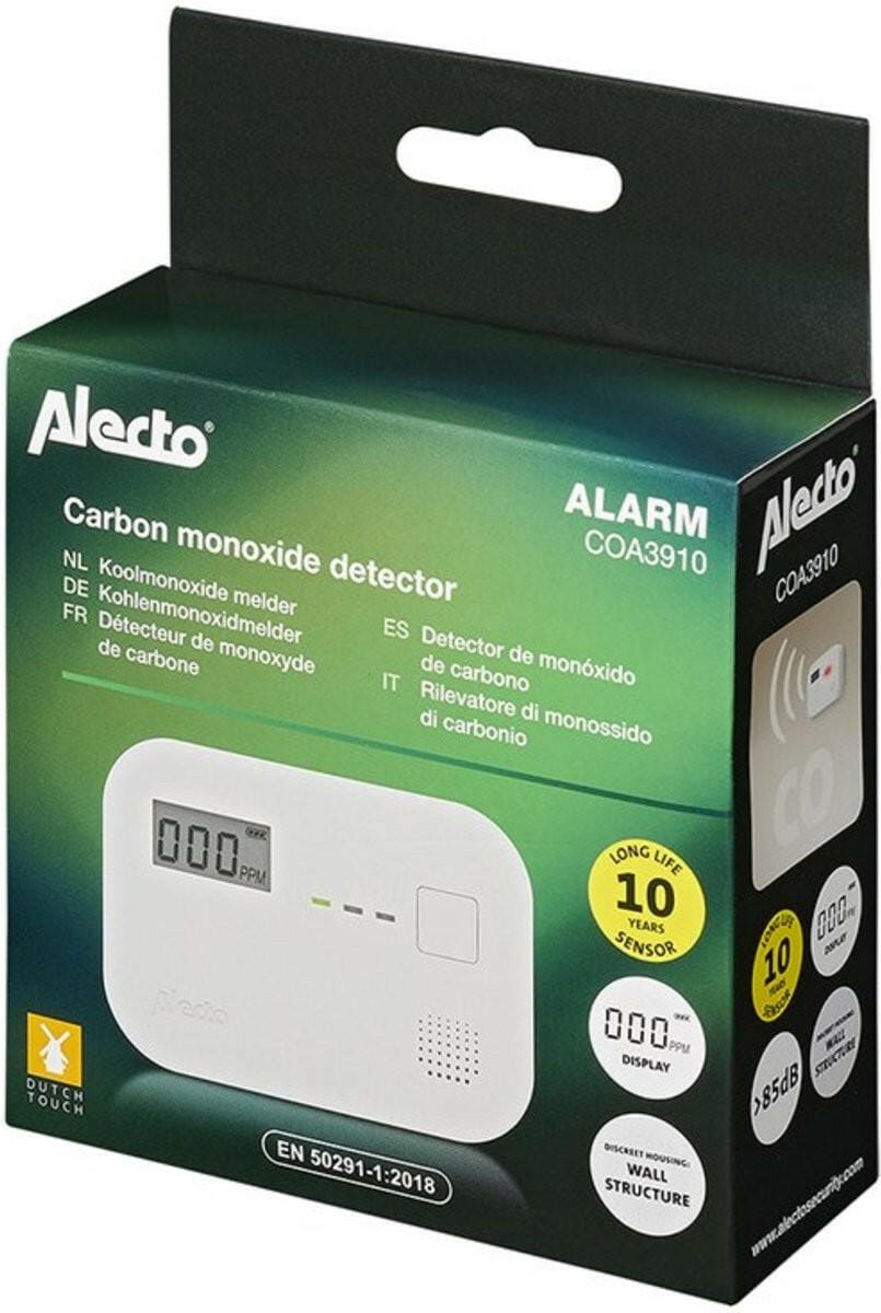 Alecto Alecto COA3910 Koolmonoxidemelder met display