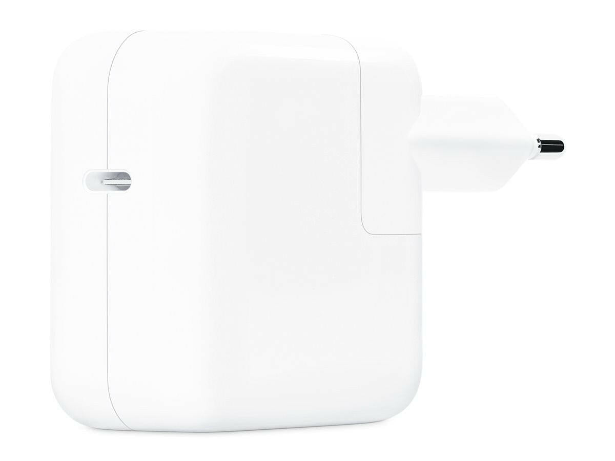 Apple USB-C lichtnetadapter van 30W.