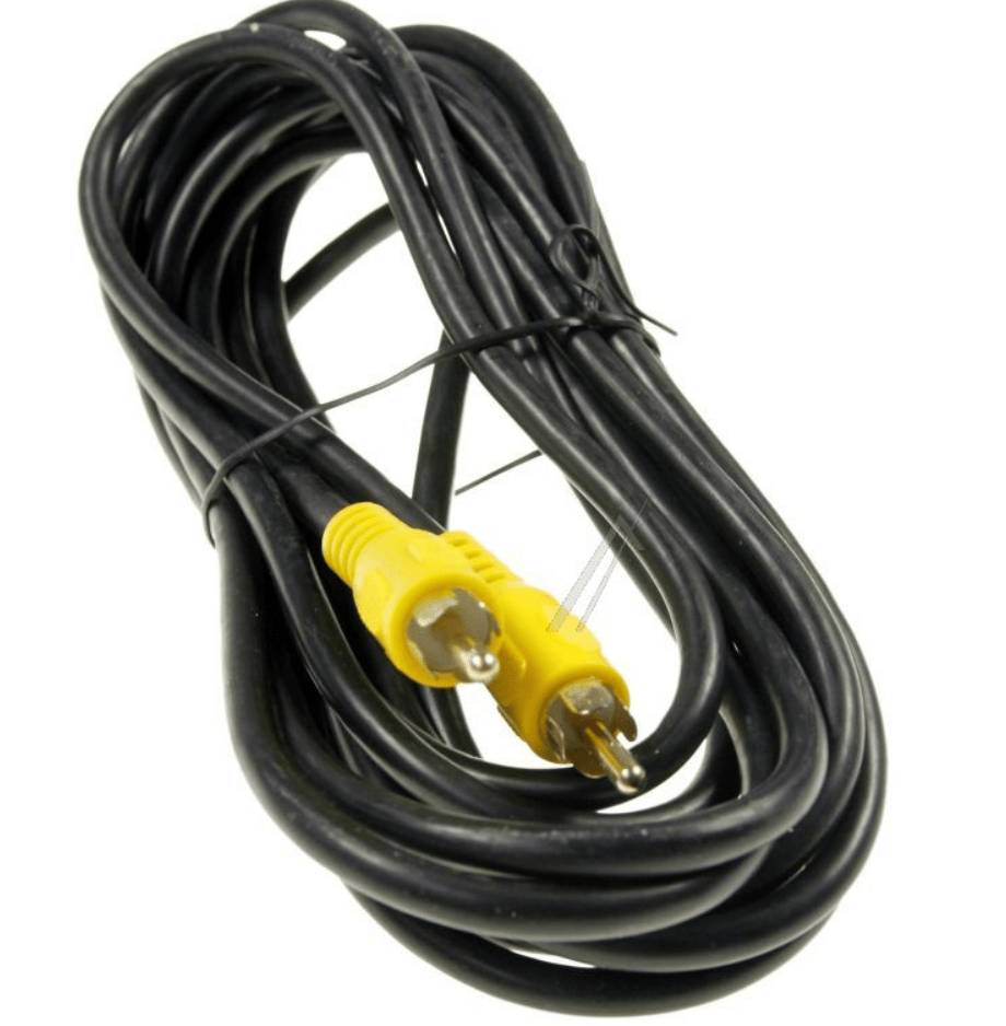 Aswo 1X CINCH-STEKER/ 1X CINCH-STEKER DIG. 5,0MTR. VERGULD