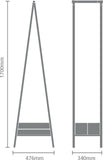 Brabantia Brabantia Linn Kledingrek, Compact - Black