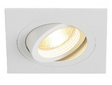SLV New Tria GU10 Spot 90x90mm Square Klemveer Wit