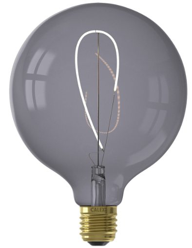 Calex Calex Nora Topaz G125 LED 4W Dimbaar Grijs