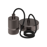 Calex Calex Retro Pendel E27 Aluminium Gun Metal Grijs 1,5m