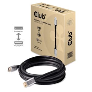 Club3D Club3D DisplayPort 1.4 HBR3 8K 3 Meter zwart