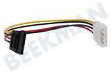 Easyfiks Easyfiks Interne Voedingskabel 5,25inch Male Sata 15p Female