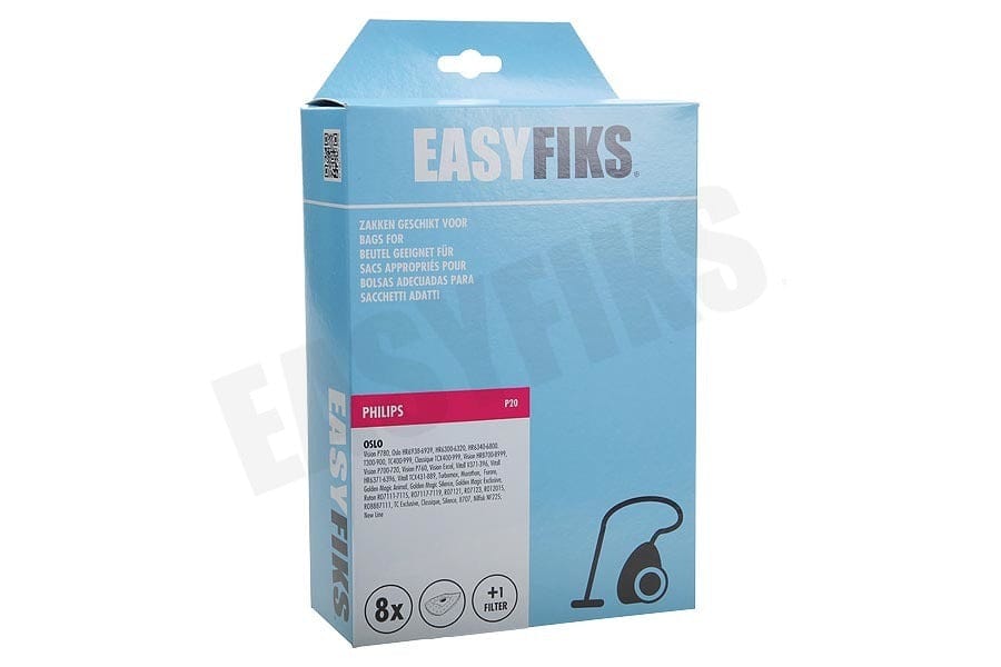 Easyfiks Easyfiks Philips Oslo Stofzuigerzak P20