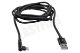 Easyfiks Easyfiks USB-A to haaks Lightning laadkabel 2m zwart