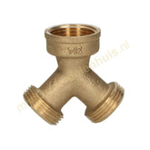 Easyfiks Y verbindingsstuk 3/4 INCH MESSING messing.