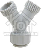 Easyfiks Y verbindingsstuk 3/4 INCH MESSING messing.