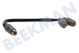 Easyfiks Tulp Splitter Contra RCA Female 2x Tulp RCA Male