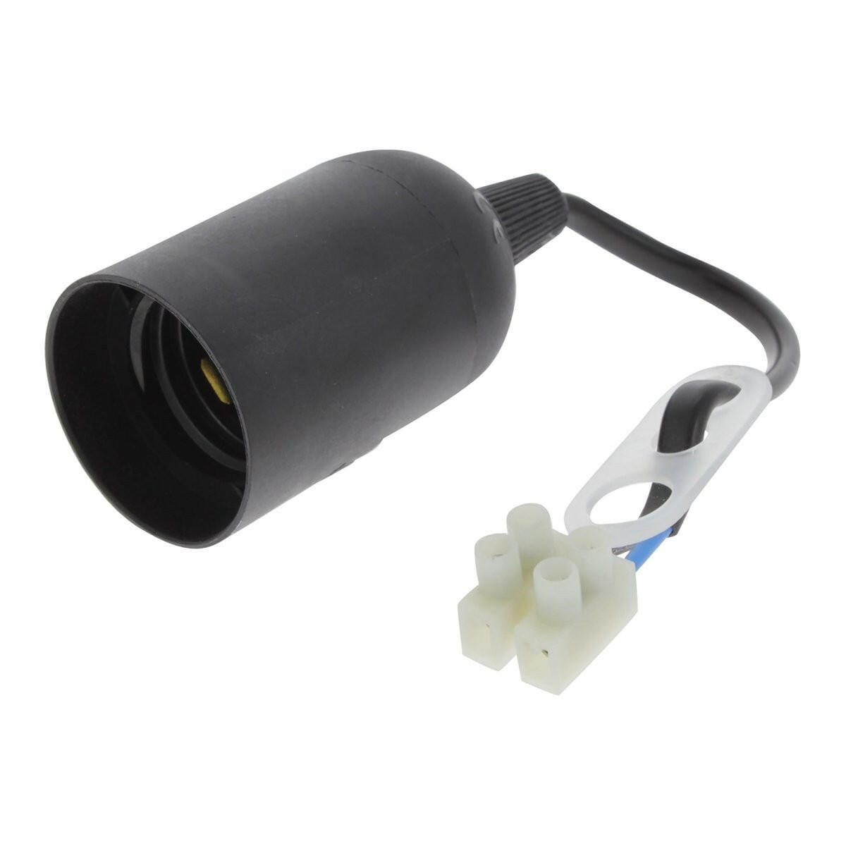 EP:Tummers VERHUISFITTING E27 ZWART 2ST.