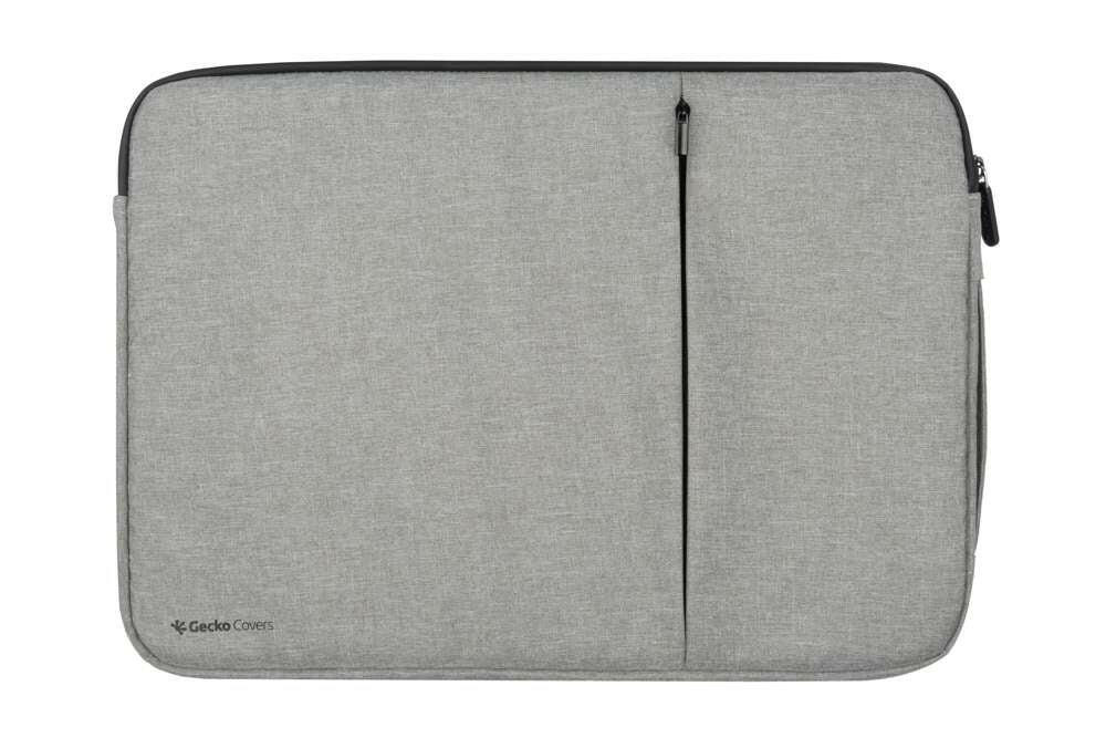 Gecko Universal Eco Laptop Case 15 inch Zipper Sleeve zwart.