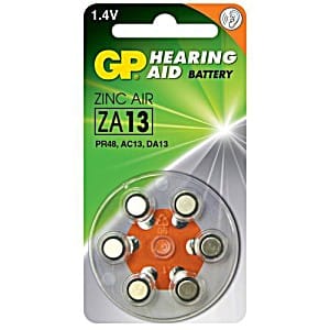 GP Battery GP Gehoorapparaat ZA13 PR48 AC13 DA13 1,4V Knoopcel