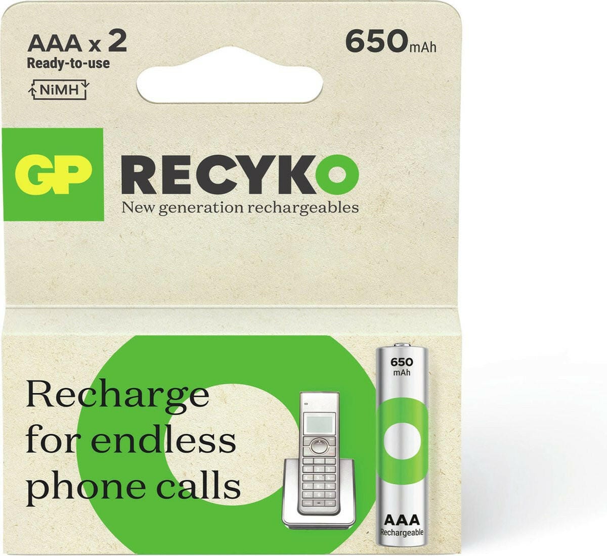 GP GP opl.bat. AAA a2 650mAh