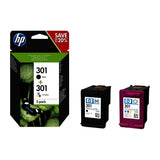 HP HP 301 2-pack Tri-colour/Black