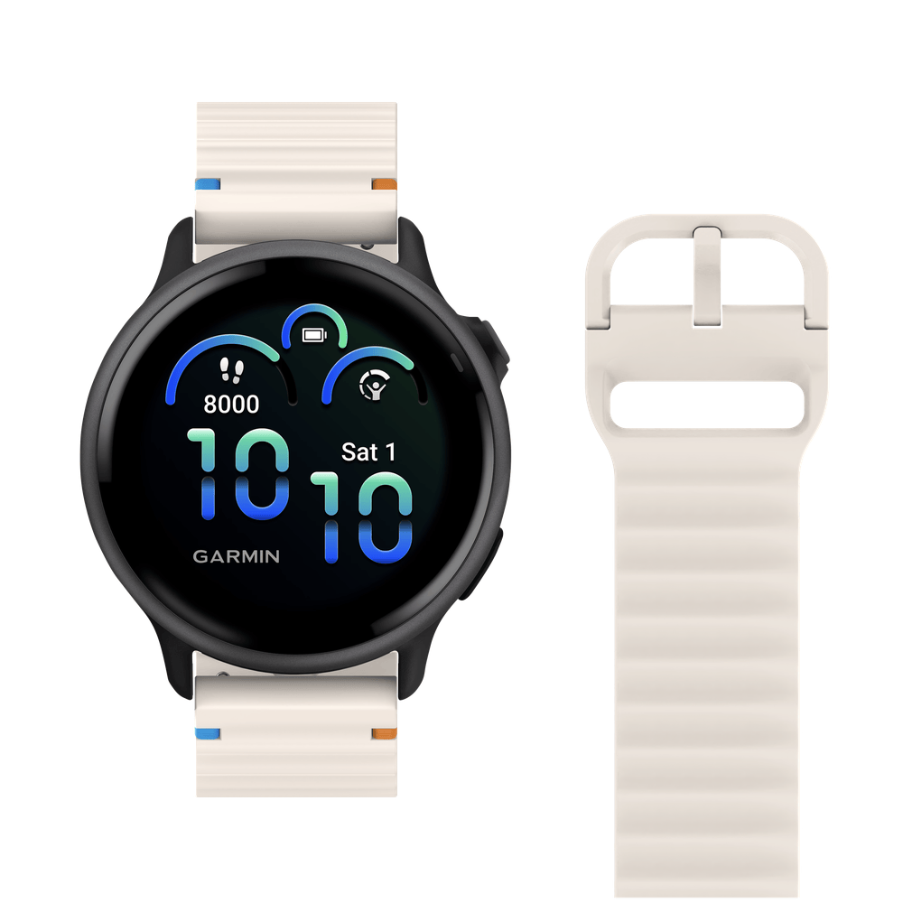 Just in Case Just in Case ActiveFlex Strap Garmin Vivoactive 5/6 Ivory