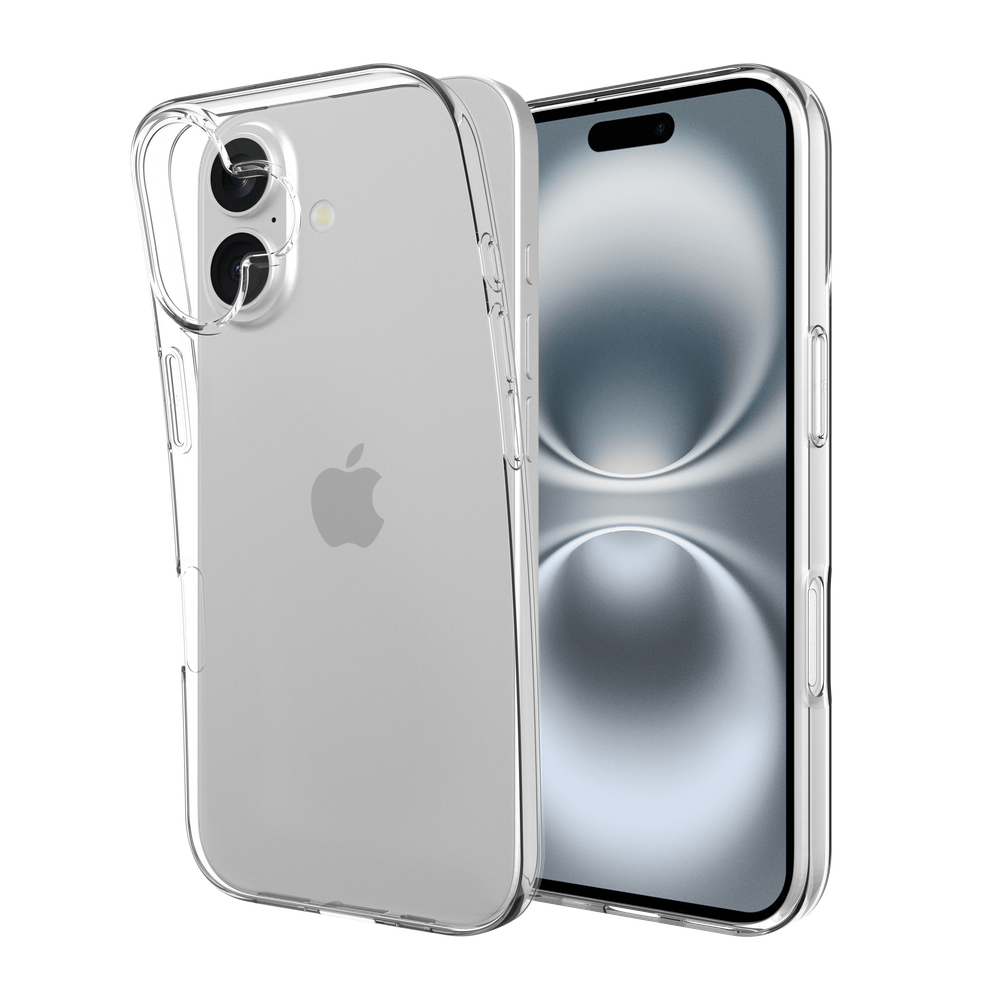 Just in Case Just in Case iPhone 17 Zero% Soft TPU Back Cover Transparant