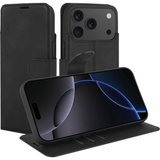 Just in Case Just in Case iPhone 18 Pro Prime Leather Wallet Case Zwart