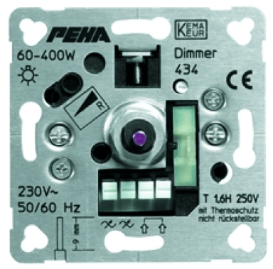Peha Peha Dimmer Fase Aansluiting TBV Gloeilampen