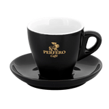 Perfero Cappuccino koffiekop en schotel 190ml 6 stuks.