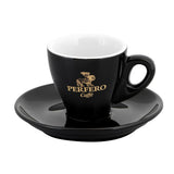 Perfero Espresso koffiekop en schotel 70ml 6 stuks.