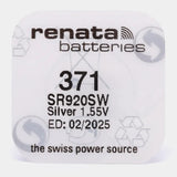 RENATA Renata 371 SR69 SR920 1,55V Knoopcel