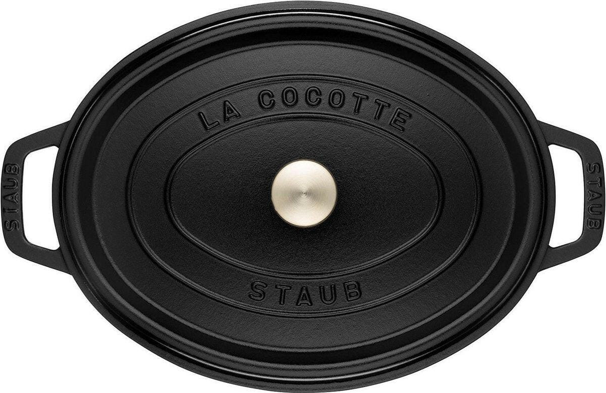 Staub Staub Ovale cocotte 33cm - zwart
