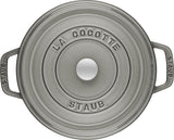 Staub Staub Ronde cocotte 28cm - grafietgrijs