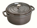 Staub Staub Ronde cocotte 28cm - grafietgrijs
