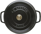 Staub Staub Ronde cocotte 28cm - zwart