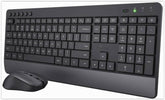 Trust Trezo Wireless Keyboard + Mouse zwart.