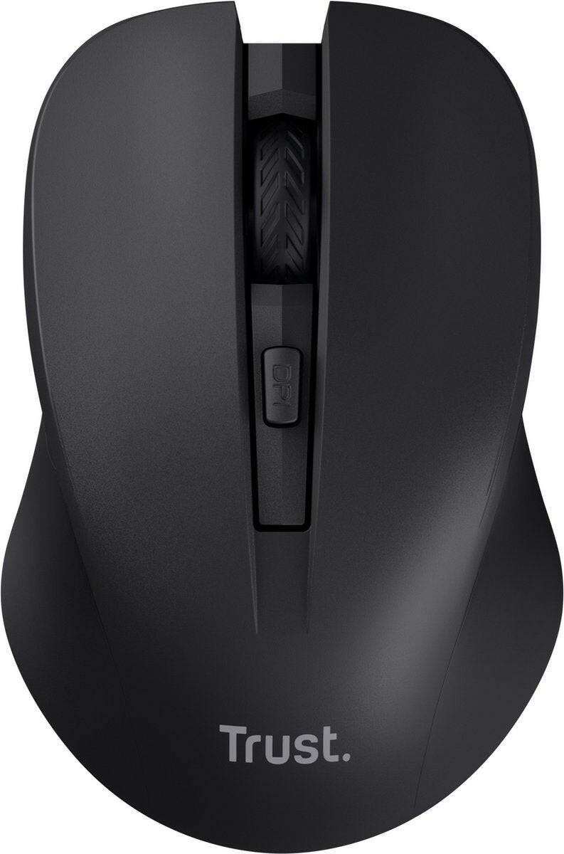 Trust Mydo Silent Wireless Mouse Eco zwart.
