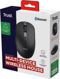 Trust Ozaa Compact Wireless Mouse zwart.