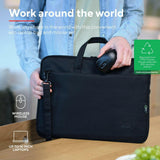 Trust Trust Bologna Slim Laptop Bag 16 inch Eco + Mouse zwart