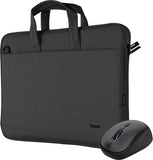 Trust Trust Bologna Slim Laptop Bag 16 inch Eco + Mouse zwart